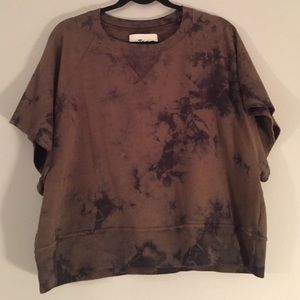 Aiko Tie Dye Cropped Sweater SZ XS